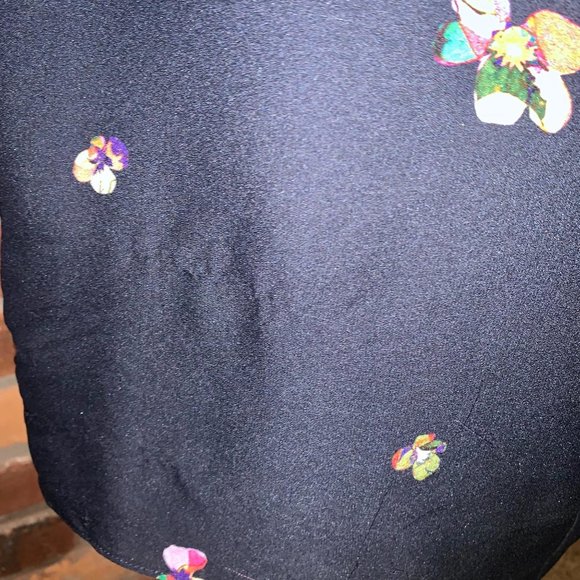 Erdem Sleeveless Floral Silk Dress Size 8 - Picture 7 of 10